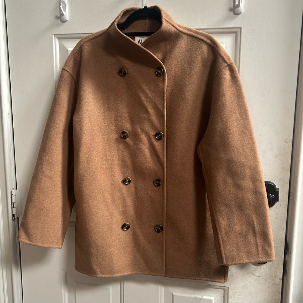 New Alex Mill Camel Sophia Coat in Wool Women’s Jacket Sz M - Picture 5 of 16